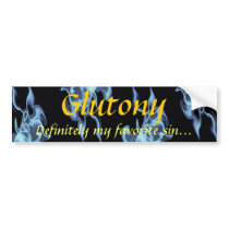 Glutony bumper stickers