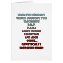 GM Foods cards by Chorlton GM Foods cards