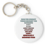 GM Foods Key Chain