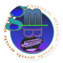 Gman Blues Logo Sticker