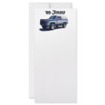 GMC:  Jimmy Rack Card Design