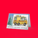 GMC Motor Home Camper RV Holiday Cards by art1st GMC Motor Home Camper RV Holiday Cards