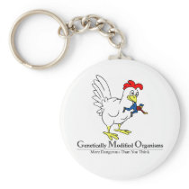 GMO Chicken Keychain