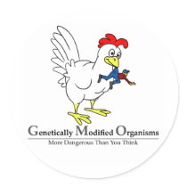 GMO Chicken Sticker