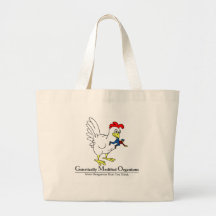 GMO Chicken Tote Bags