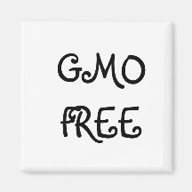 GMO FREE FRIDGE MAGNET