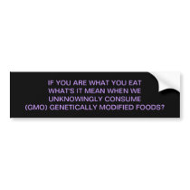 GMO - IT'S WHAT'S FOR DINNER BUMPER STICKERS