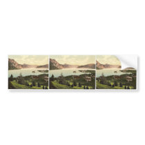 Gmunden, view towards Traunkirchen, Upper Austria, Bumper Sticker