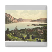 Gmunden, view towards Traunkirchen, Upper Austria, Fridge Magnets