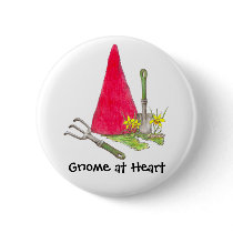 Gnome at Heart buttons by faeryseason Gnome at Heart buttons