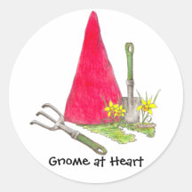 Gnome at Heart Stickers