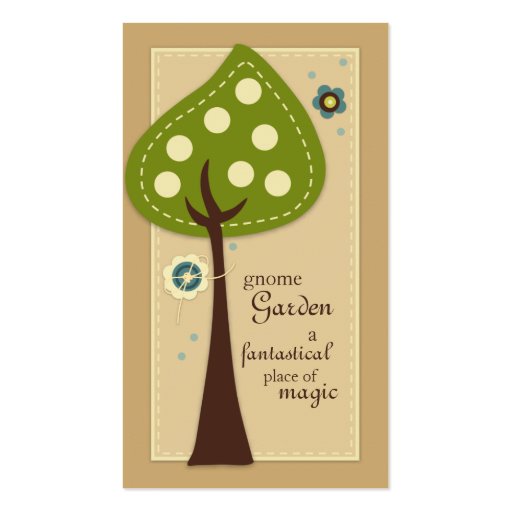 Gnome Garden Business Cards (front side)