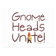 Gnome Heads Unite! Postcards