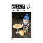 Gnome In The Garden Postage Stamp