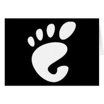 Gnome - Linux - OSS FSF  Greeting Card