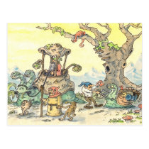 gnome parade postcard postcards