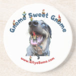 Gnome Sweet Gnome Dog Coaster