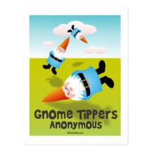 Gnome Tippers Anonymous Postcard