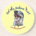 Gnome Turf Dog Beverage Coasters