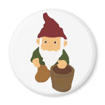 Gnome with Bucket magnets