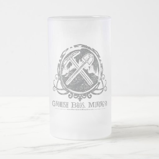 Gnomish Frosted Glass Mug