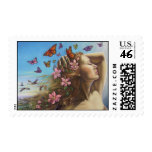 gnosis   Fantasy Art  fairy  elf postage Stamp