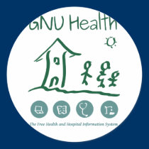 GNU Health steakers stickers