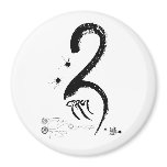 gNyis (two) (bw) [magnet]
