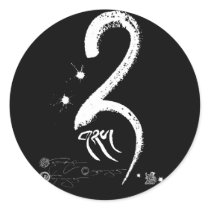 gNyis (two) (wb) [sticker]