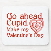 Go Ahead Cupid Mouse Pads