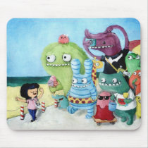 Go Ahead! Monsters Team! Mouse Mat