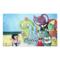 Go Ahead! Monsters Team! Rectangle Sticker