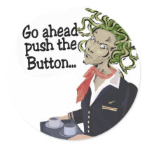 go ahead round stickers