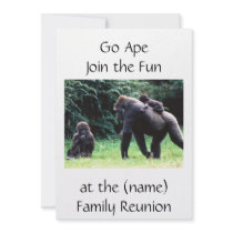 GO APE FAMILY REUNION INVITATION