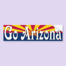 Go Arizona bumper stickers