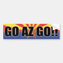 GO AZ GO! BUMPER STICKER