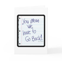 Go Back to School cards