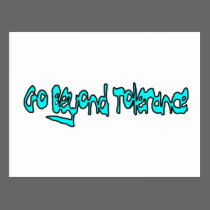 Go Beyond Tolerance Postcard (white) postcards