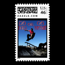 GO BIG OR GO HOME postage