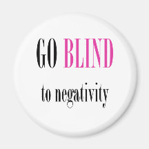Go Blind Pink Fridge Magnets