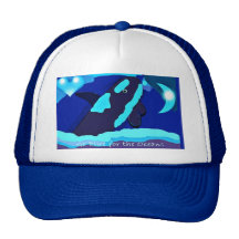 Go blue Killer whale for the oceans hat