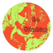 Go Climbing 4 stickers by lukeanerone Go Climbing 4 stickers