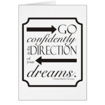 Go Confidently Greeting Card