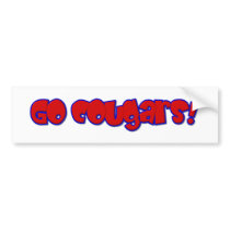 Go Cougars bumper stickers