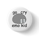Go Cry Emo Kid Dango Button by bsodcomic Go Cry Emo Kid Dango Button