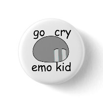 Go Cry Emo Kid Dango Button