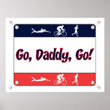 Go Daddy Go - Triathlon Poster