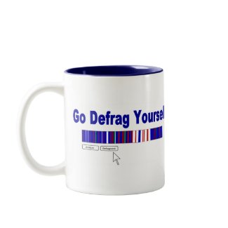 Go Defrag Yourself ! mug
