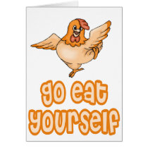 Go Eat Yourself Chicken Cards
