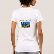 Go fast.  Turn left! Tee Shirts